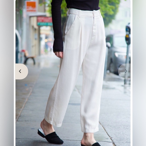 LACAUSA Pants - LACAUSA Isabellle Trouser Women’s M White
